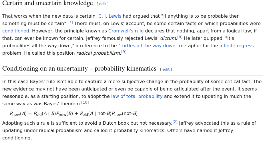 Probabilities on probabilities on …